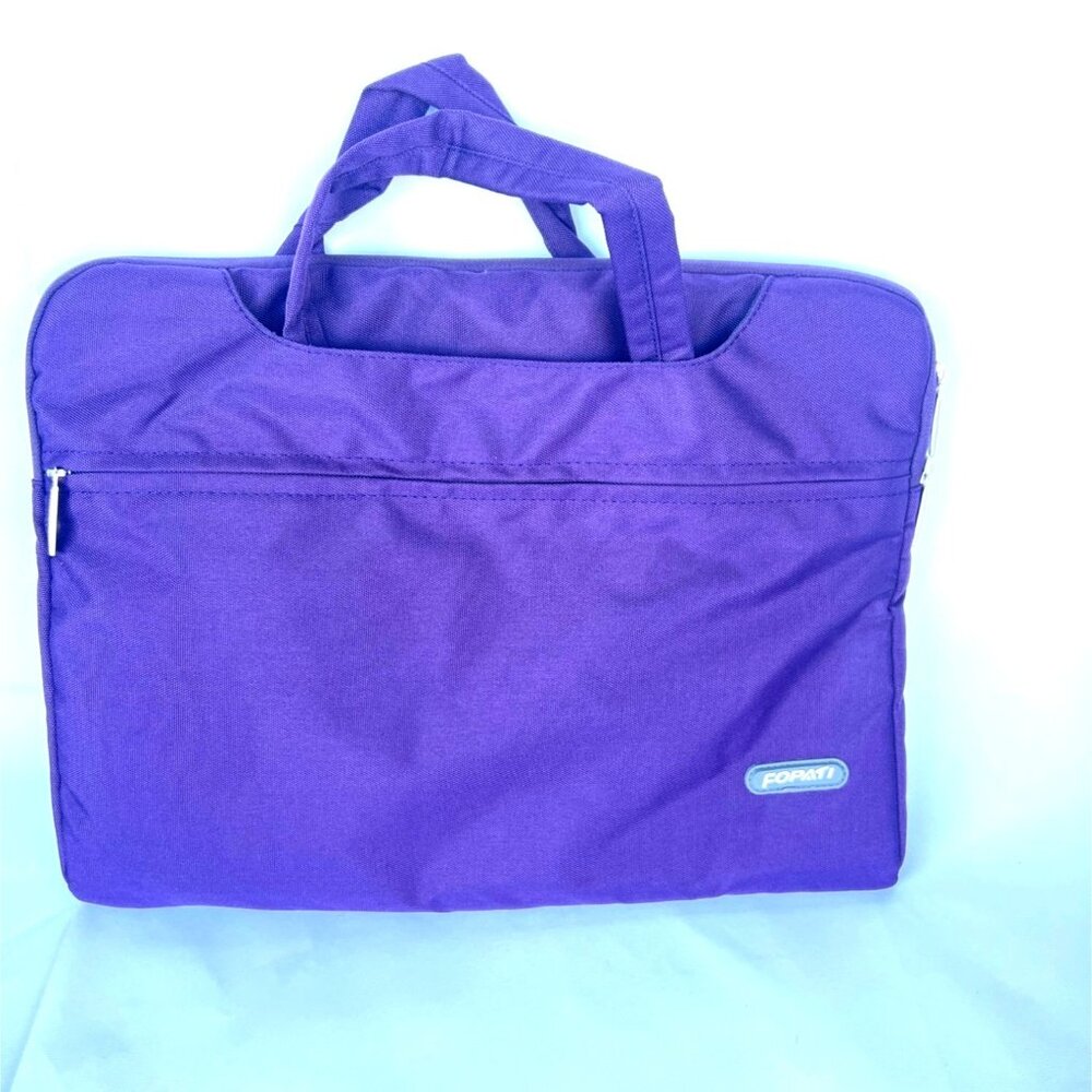 FOPATI Laptop Case Dark Purple Crossbody Laptop Bag